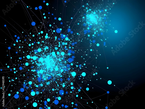 Abstract Blue Network Expan...