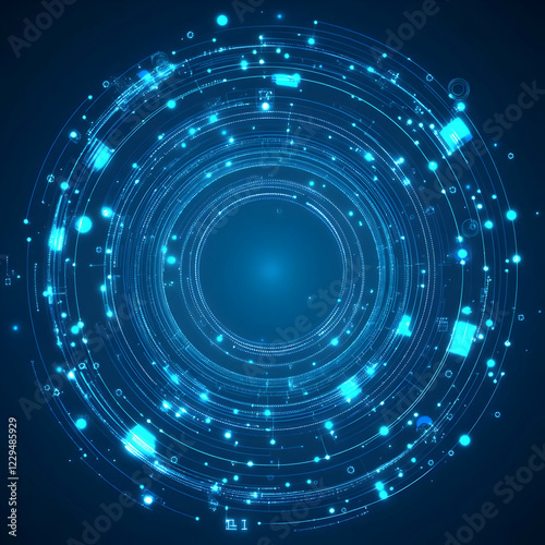 Abstract Circular Light Tra...