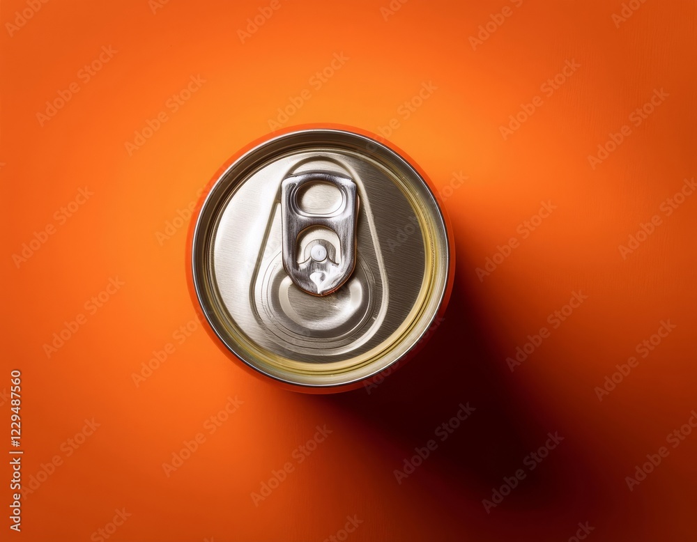 Bold Can Display with a High-Energy Orange Backdrop Bold Can Display with a High-Energy Orange Backdrop