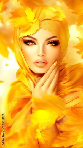 Autumn Beauty Embraces Gold...
