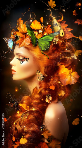 Autumn Queen with Butterfli...