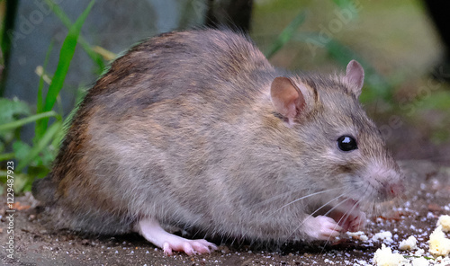 Grey rats are a type of rodent that are often brown or grey in color. They have coarse fur and are most commonly found in urban and rural areas. 