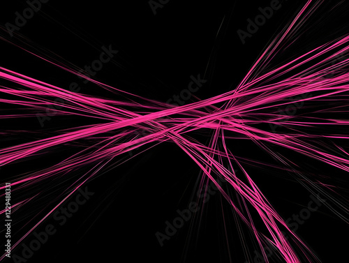 Abstract Pink Lines Interse...