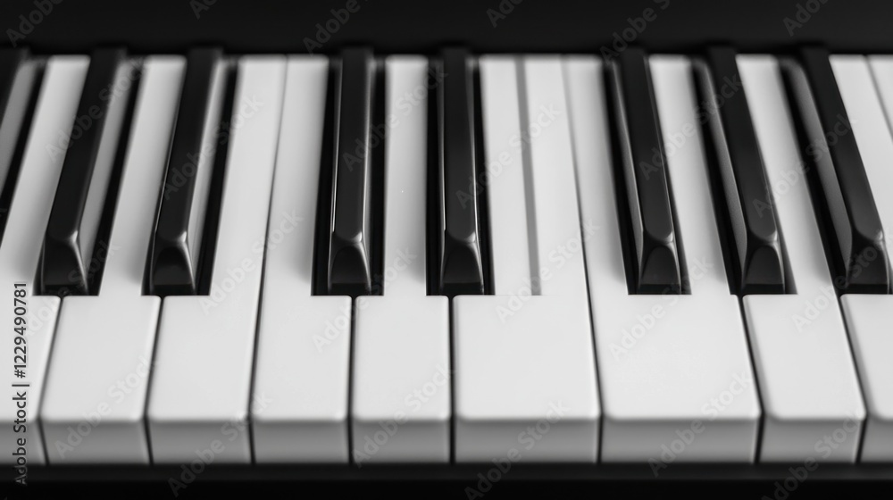 Piano Keys: A Monochromatic Musical Masterpiece Piano Keys: A Monochromatic Musical Masterpiece