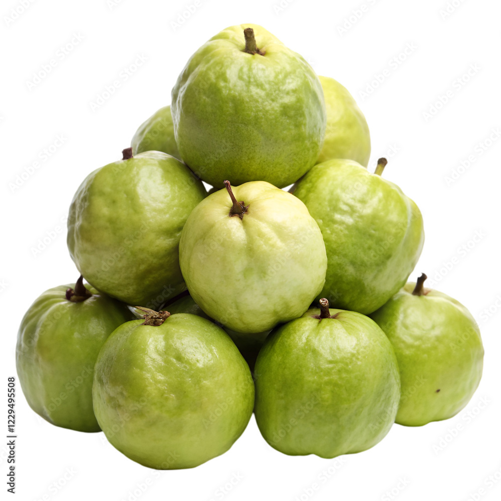 Pile of guava isolated on transparent background Pile of guava isolated on transparent background