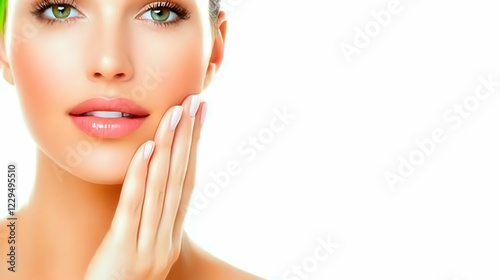 Close-up of a Woman's Face ...