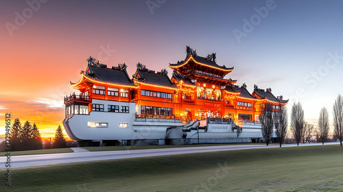 Illuminated Traditional Bui...