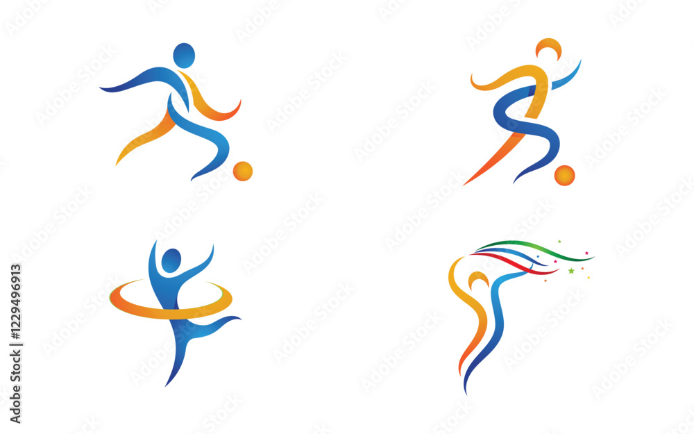 Healthy Human character logo sign illustration vector design Healthy Human character logo sign illustration vector design