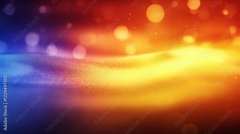 Vibrant Orange and Blue Gradient Background with Soft Bokeh Effects Vibrant Orange and Blue Gradient Background with Soft Bokeh Effects