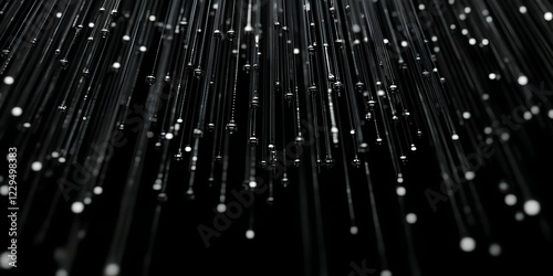 Silver Liquid Drops Falling...