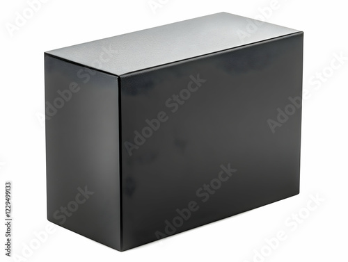 Black Rectangular Box Isola...