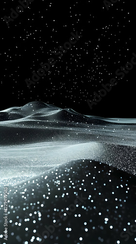 Abstract 3D Particle Landsc...