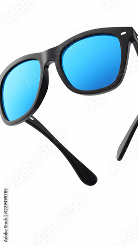 Black Sunglasses with Blue ...