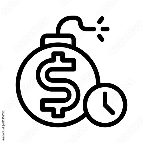 debt line icon