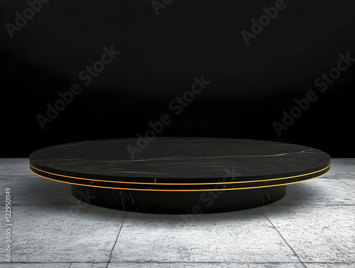 Black Marble Podium Illumin...