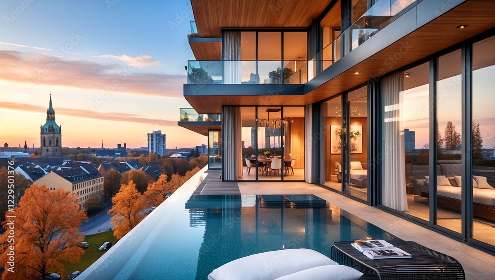 Fototapeta premium Elegant luxury apartments in major german cities