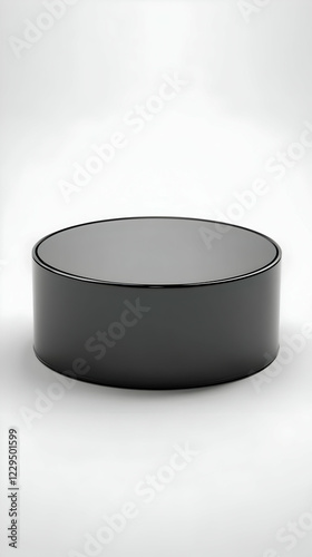 Black Cylinder Podium on a ...