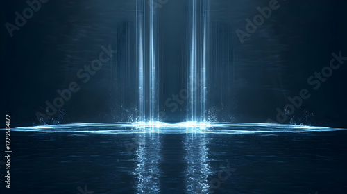 Abstract Background with Gl...