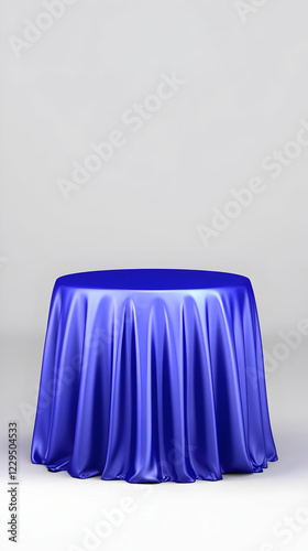 Round Table Covered with a ...