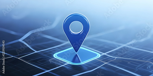 3D Location Pin Icon Marks ...
