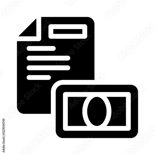 expense tracker glyph icon