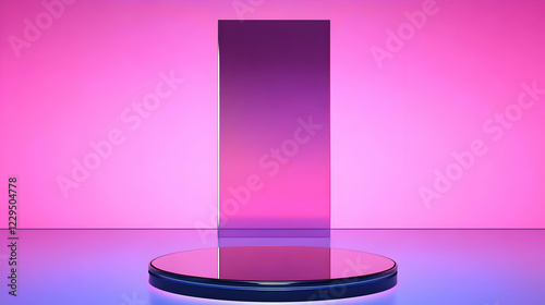 3D Rendered Empty Round Pod...