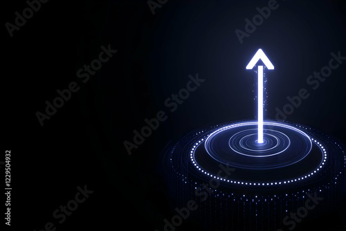 Glowing Arrow Rises from Fu...