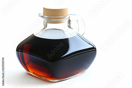 Dark Liquid Fills a Glass B...