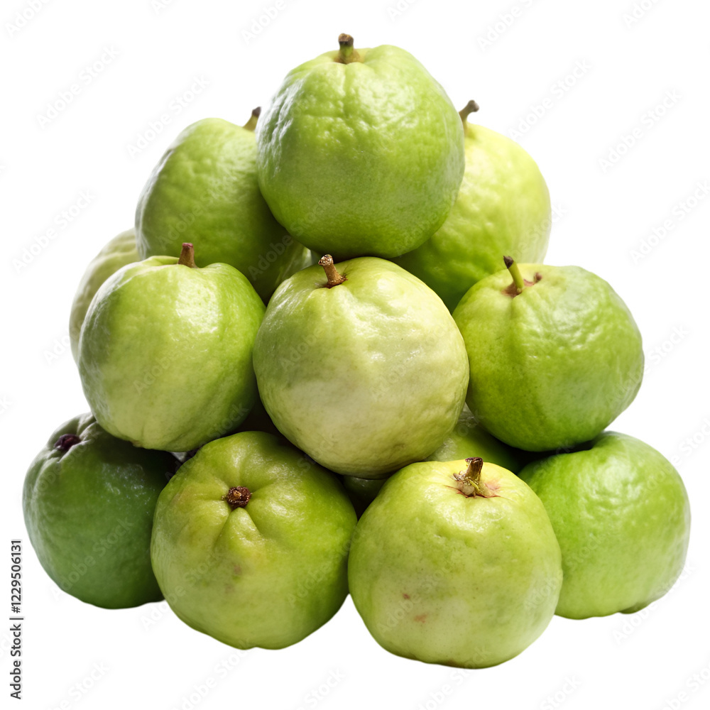 Pile of guava isolated on transparent background Pile of guava isolated on transparent background