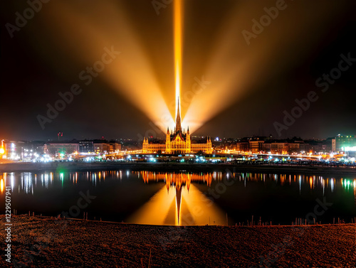 Illuminated Building Reflec...