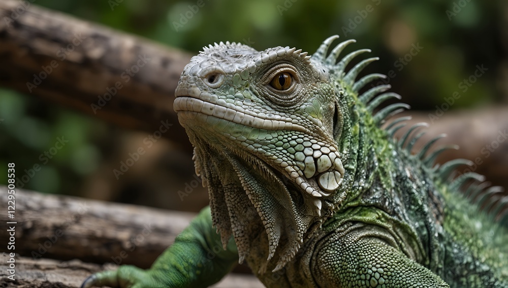 Obraz premium iguana on a tree