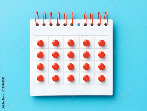 3D Illustration of a White ...