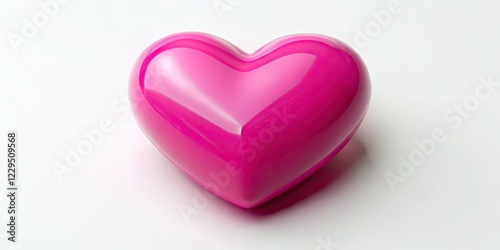 Tilt-Shift Pink Heart, Customizable Text, AI Photo