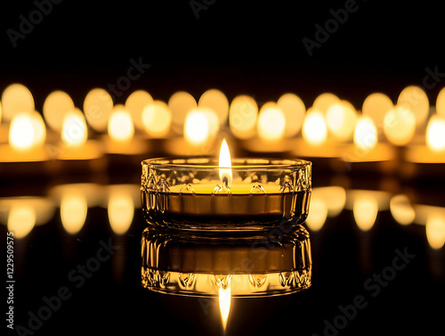 Single Candle Burns Brightl...