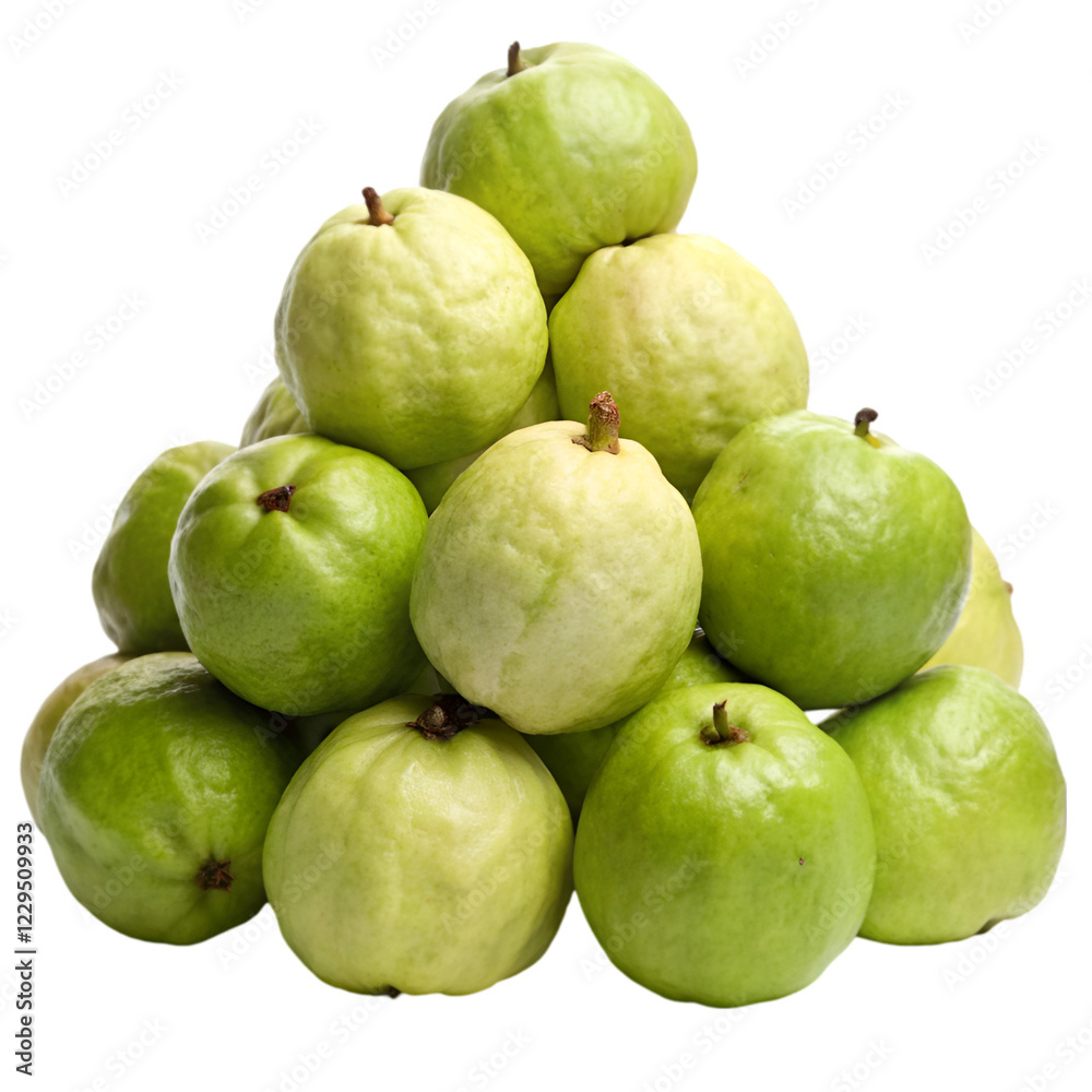 Pile of guava isolated on transparent background Pile of guava isolated on transparent background