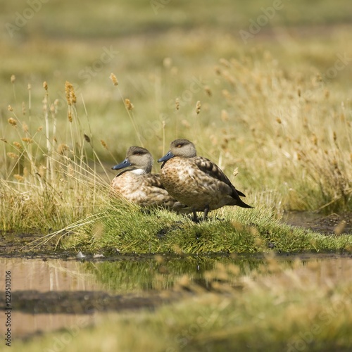 Patagonian crested Ducks (Lophonetta specularioides), Atacama Desert, Antofagasta Region, Chile, South America photo