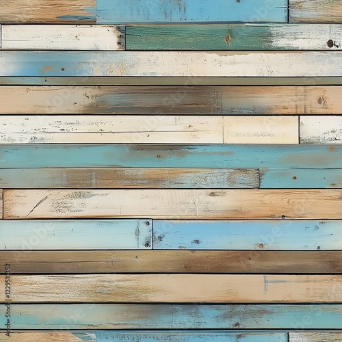 Seamless Beach Wood Textures, Wooden Planks, Weathered Wood, Distressed Texture, Used Look, Background Texture