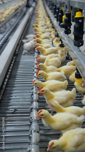 Baby Chicks Drink Water fro...