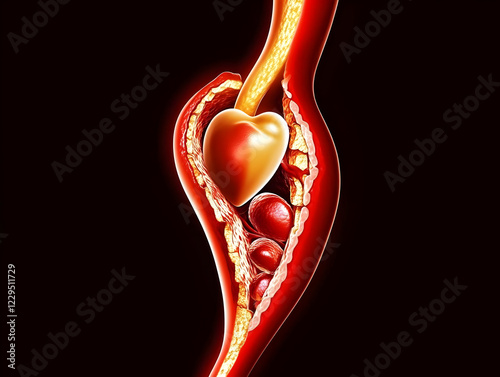 3D Illustration Shows Chole...