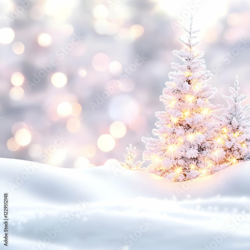 Sparkling Snow-Covered Chri...