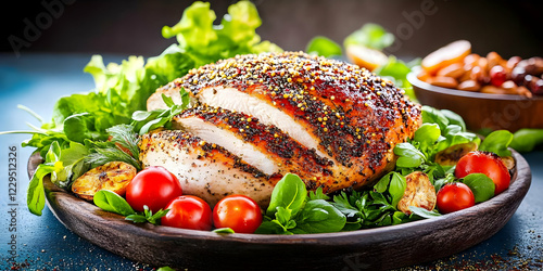 Roasted Chicken Breast Sits...