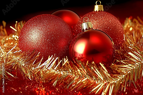 Red Christmas Ornaments and...
