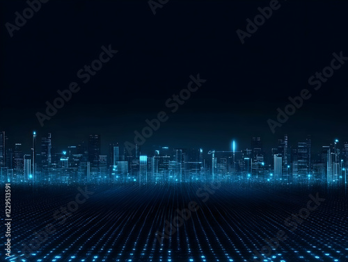 Futuristic Cityscape Illumi...