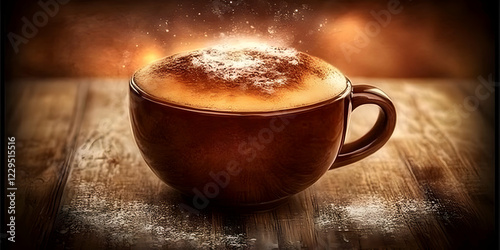 Steaming Cup of Coffee with...