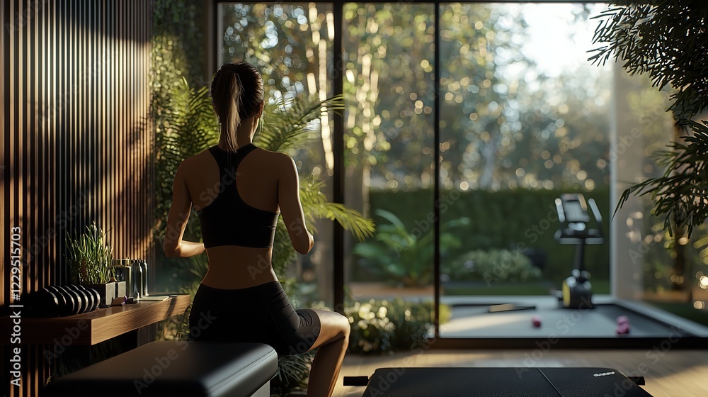 Doing Exercise at Home in 16K Ultra Resolution Doing Exercise at Home in 16K Ultra Resolution