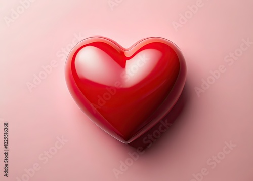 Valentine's Heart on Pink Background - Social Media Design