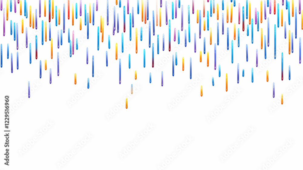 Colorful Falling Lines Abstract Background Creates a Dynamic Visual with Vibrant Colors and Rhythmic Patterns. Colorful Falling Lines Abstract Background Creates a Dynamic Visual with Vibrant Colors and Rhythmic Patterns.