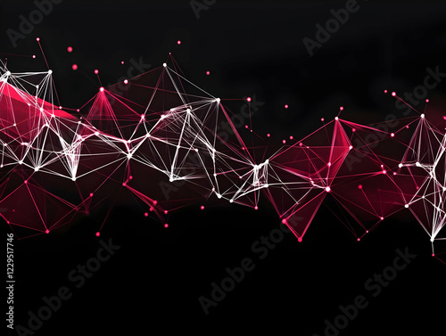 Abstract Red and White Plex...
