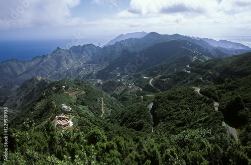 Anaga mountains, view from Pico del Inglés, Tenerife, Canary Islands, Spain, Europe photo