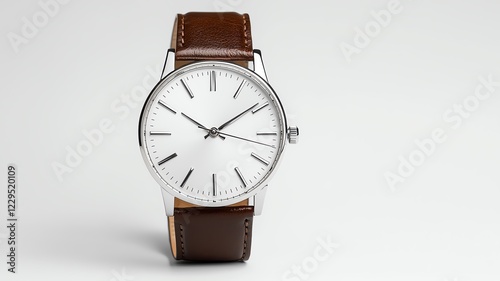 Wallpaper Mural Elegant brown leather strap watch. Torontodigital.ca